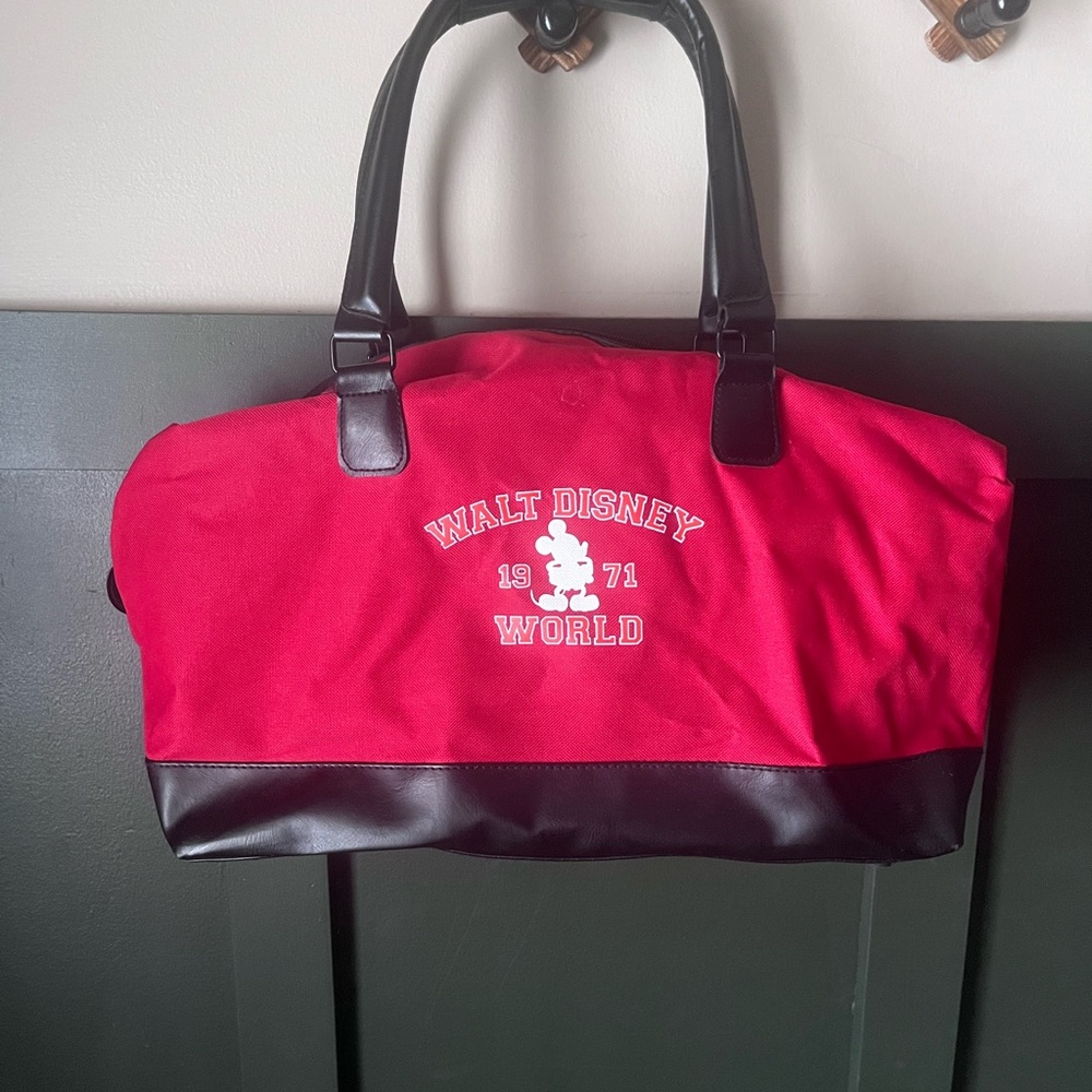 Disney Red and Black Duffel Bag